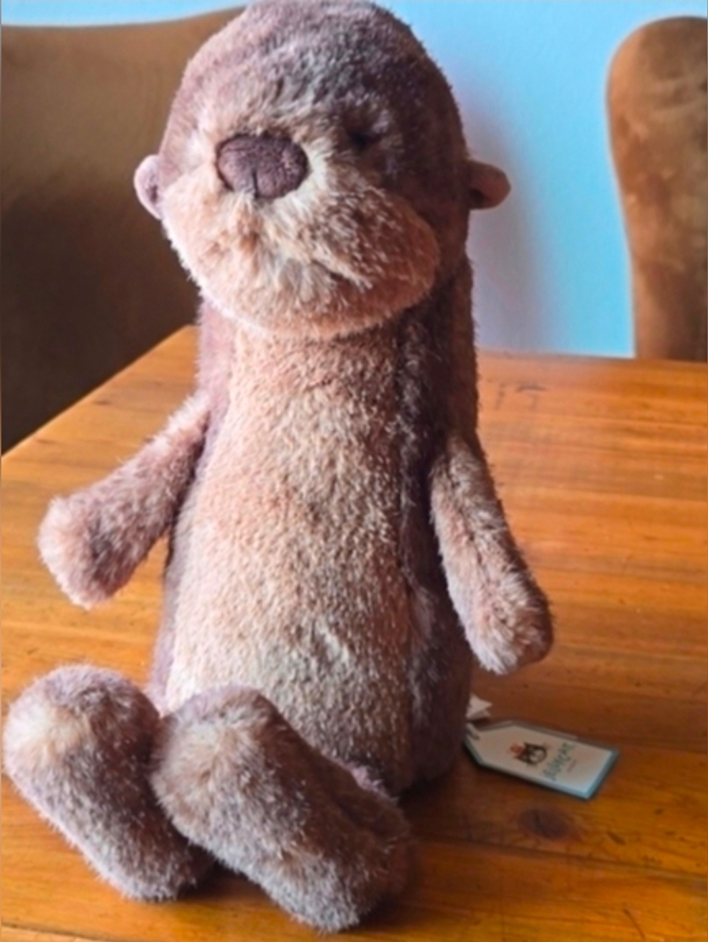 Jellycat Brooke Otter 13x3.9x7.9" Soft & Plush BNWT Authentic - Picture 4 of 7